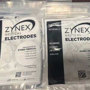 Medical Electrodes - Zynex -re usable - White 10 packs new 2” standard 4 pack